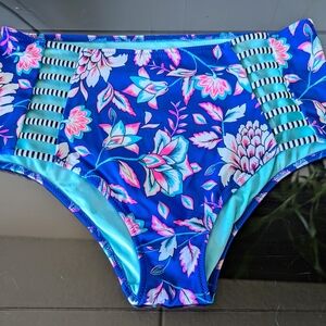 Shade and Shore High Waisted Sexy Bikini Bottoms M